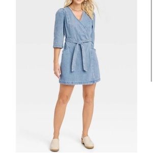 Universal Thread Denim Wrap Dress